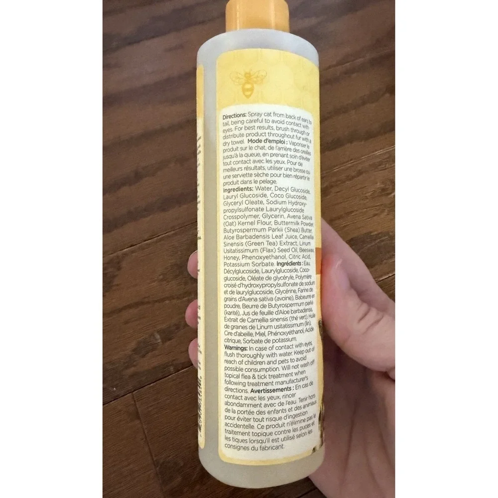 Burt's Bees for Cats Natural Dander Reducing Spray Lot of 2 NEW!
